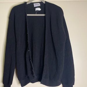 AMANA Fine Woolens Black Cardigan